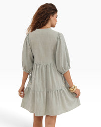 ‘Jess' Stripe Dress - Green
