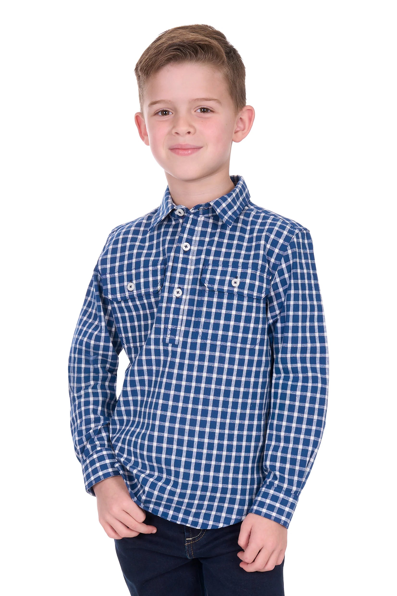 ‘Alden’ Half Button Longsleeve Shirt