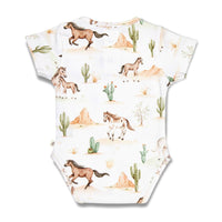 Wild Horses Short Sleeve Bodysuit