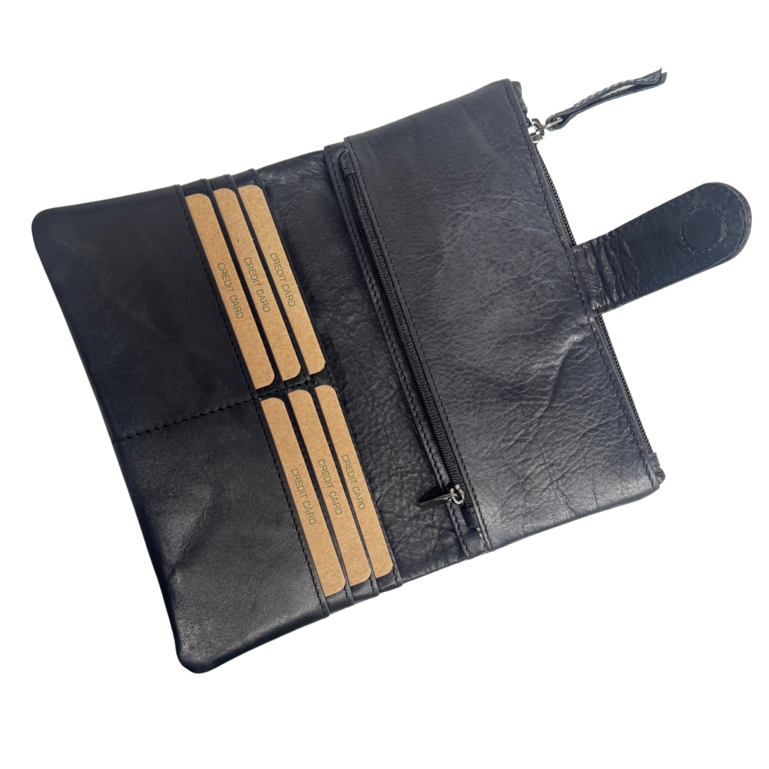 'Melba' Ladies Wallet - Black
