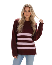 'Harriet' Stripe Knit - Pink
