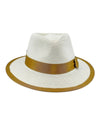 Boston Fedora - Beige/Caramel