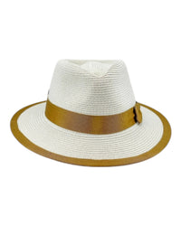 Boston Fedora - Beige/Caramel