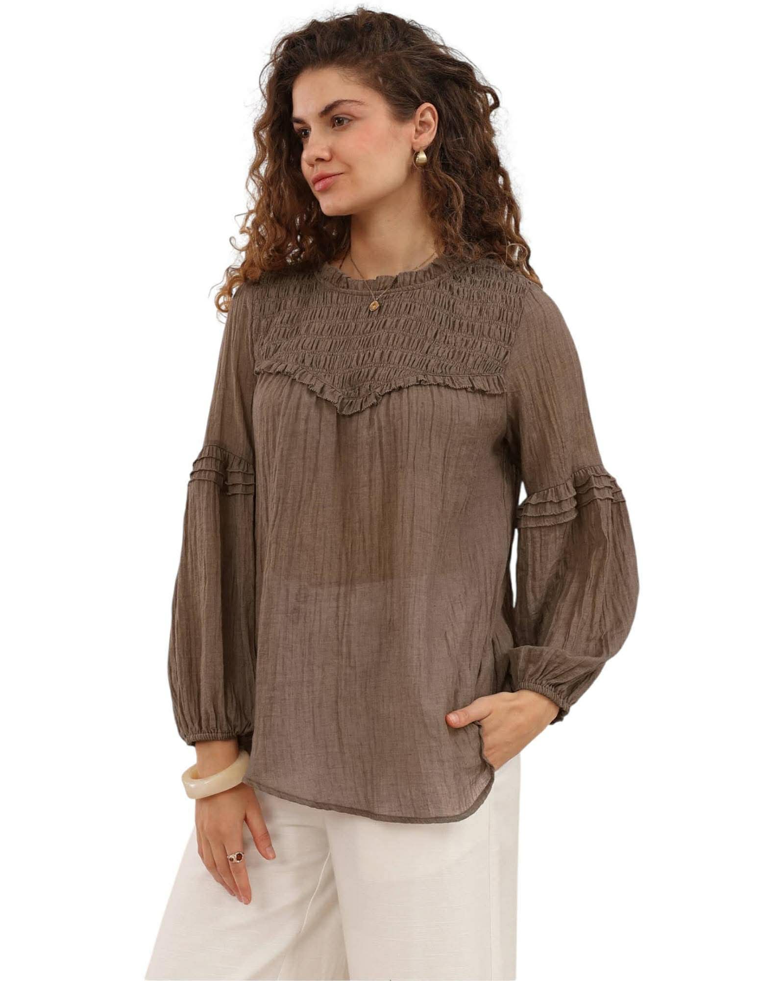 'Alyssa' Top - Choc