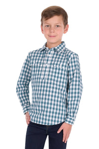 'River’ Half Button Shirt - Teal