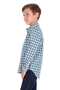 'River’ Half Button Shirt - Teal