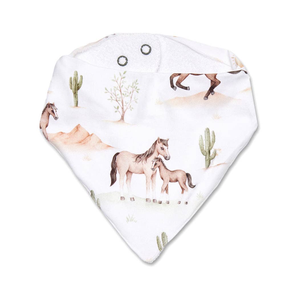 Wild Horses Dribble Bib