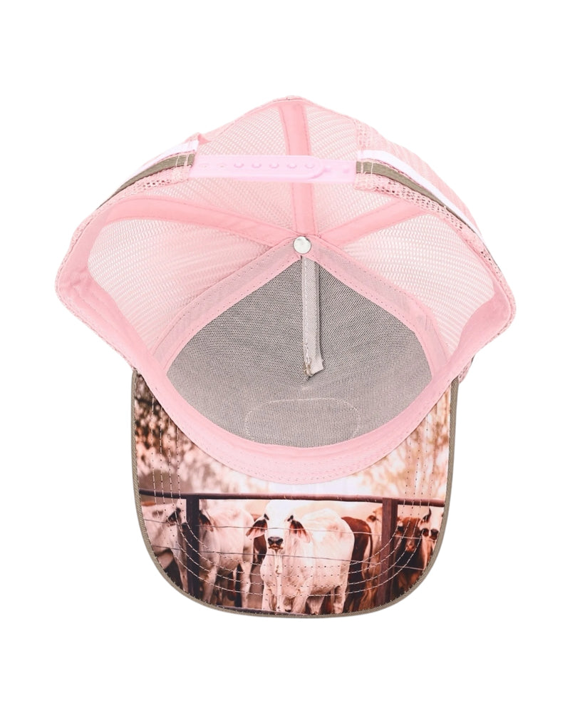 CEC Stone & Pink Logo Trucker Cap