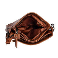 Leather Shoulder Bag - Cognac