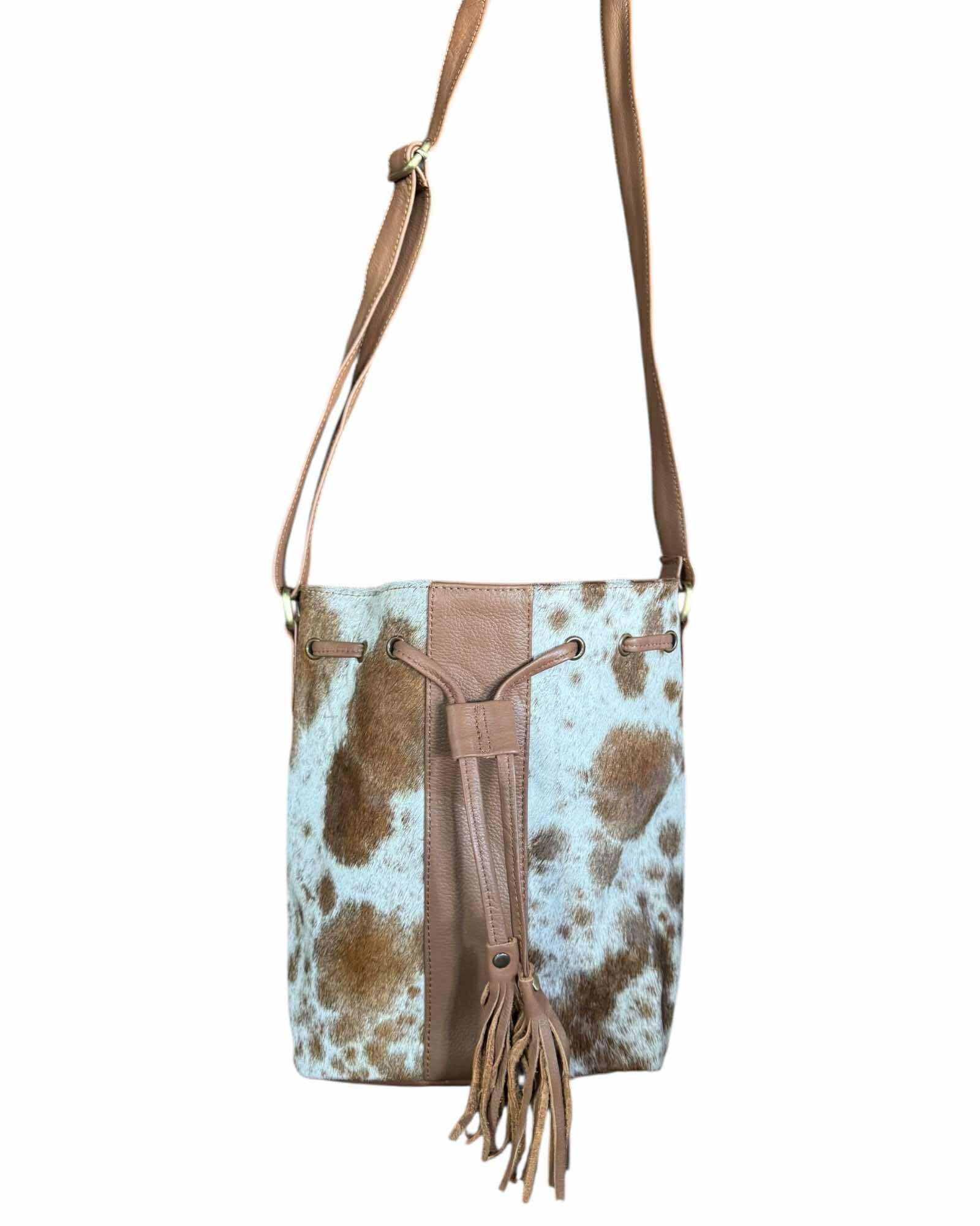 ‘Mingoola’ Cowhide Bucket Bag - Tan