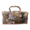 'Texas’ Cowhide Travel / Weekender Bag - Tan