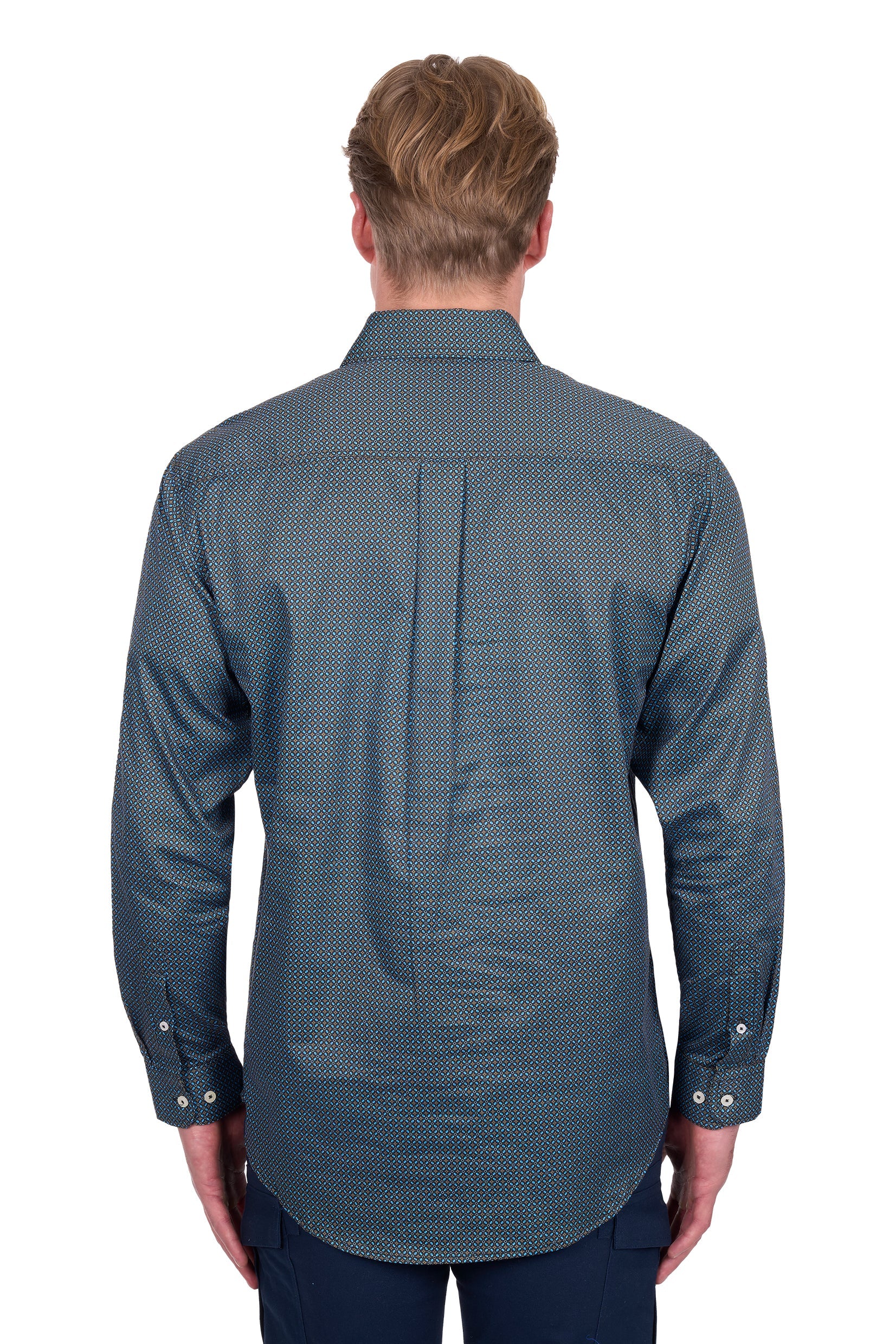 [SALE] ‘Blake' Longsleeve Shirt - Black/Blue
