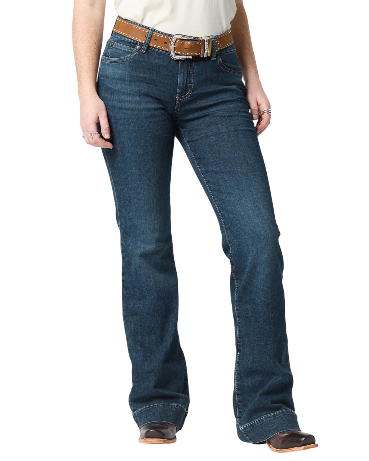 'Mae' Wrangler Retro Mid Rise Trouser Jeans