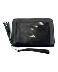 ‘Tenterfield’ Cowhide Purse - Black