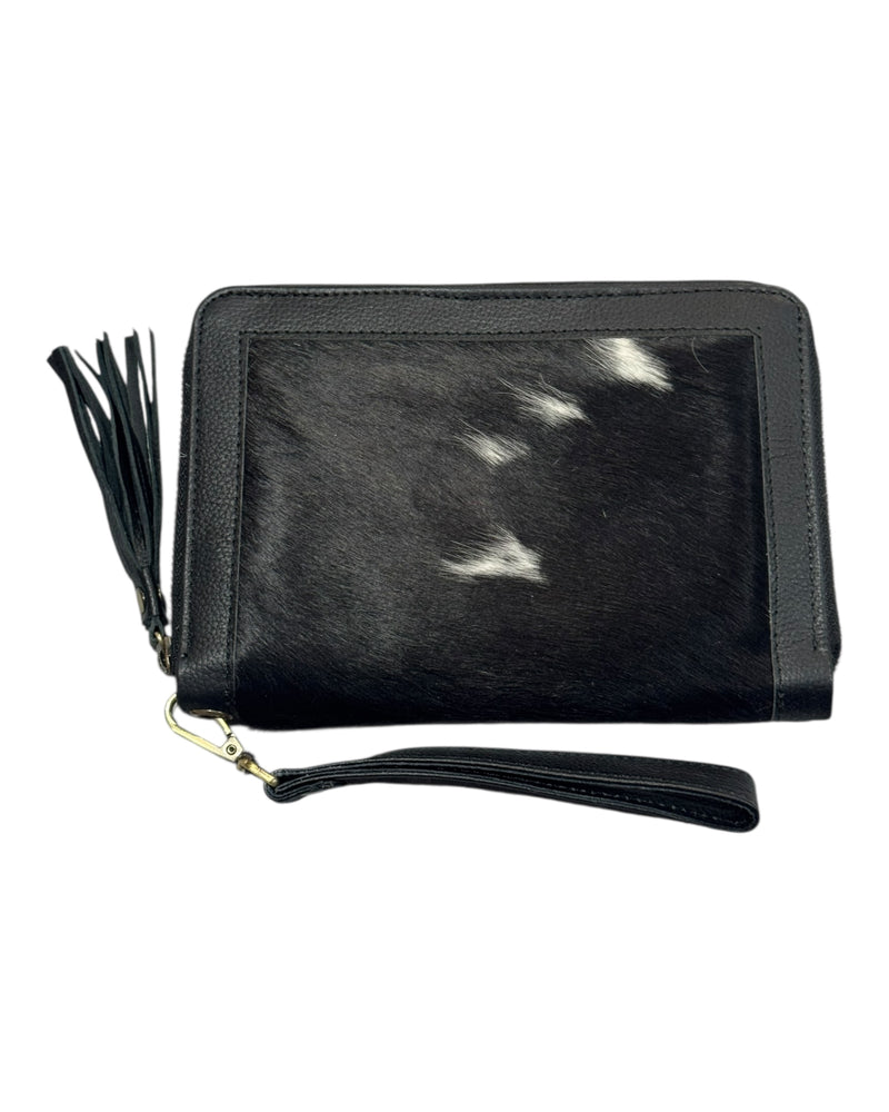 ‘Tenterfield’ Cowhide Purse - Black
