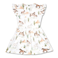 Wild Horses Short Sleeve Dress