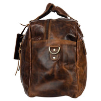 Voyager Leather Weekender Bag – Sandal