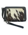'Tenterfield’ Cowhide Purse - Dark Brown