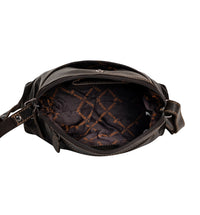 ‘Explorer' Leather Compact Crossbody Bag – Vintage Brown