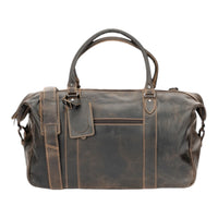 The Weekender Leather Duffle Bag - Brown