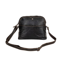 ‘Explorer' Leather Compact Crossbody Bag – Vintage Brown