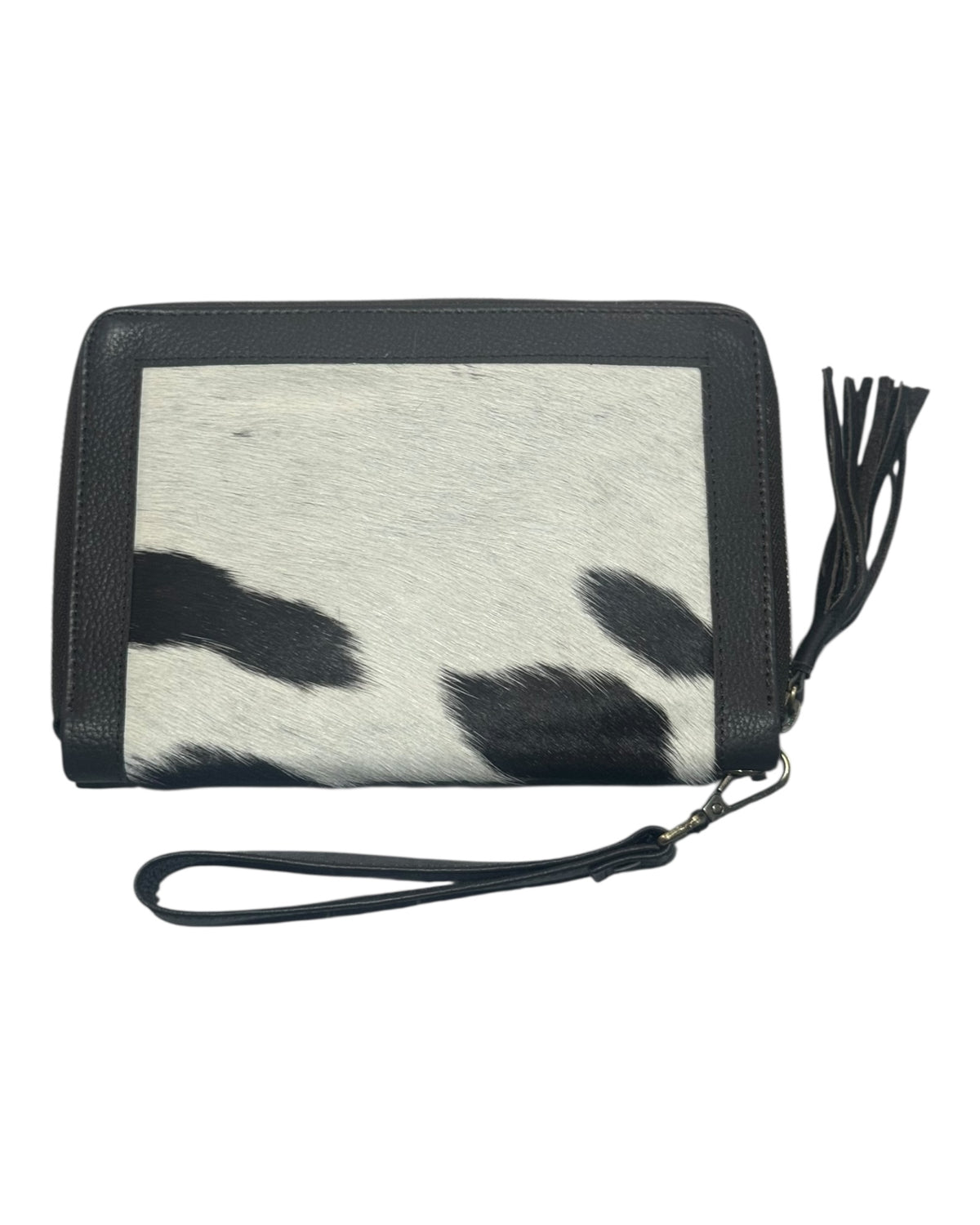 'Tenterfield’ Cowhide Purse - Dark Brown