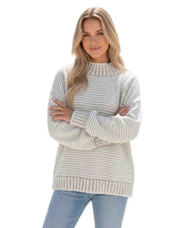 'Carrie' Stripe Knit - Beige