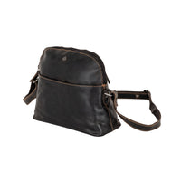 ‘Explorer' Leather Compact Crossbody Bag – Vintage Brown