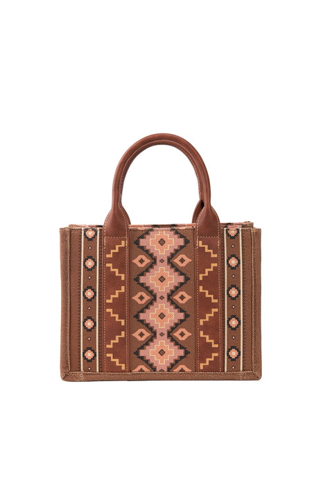 Wrangler Aztec Southwestern Crossbody Bag - Brown