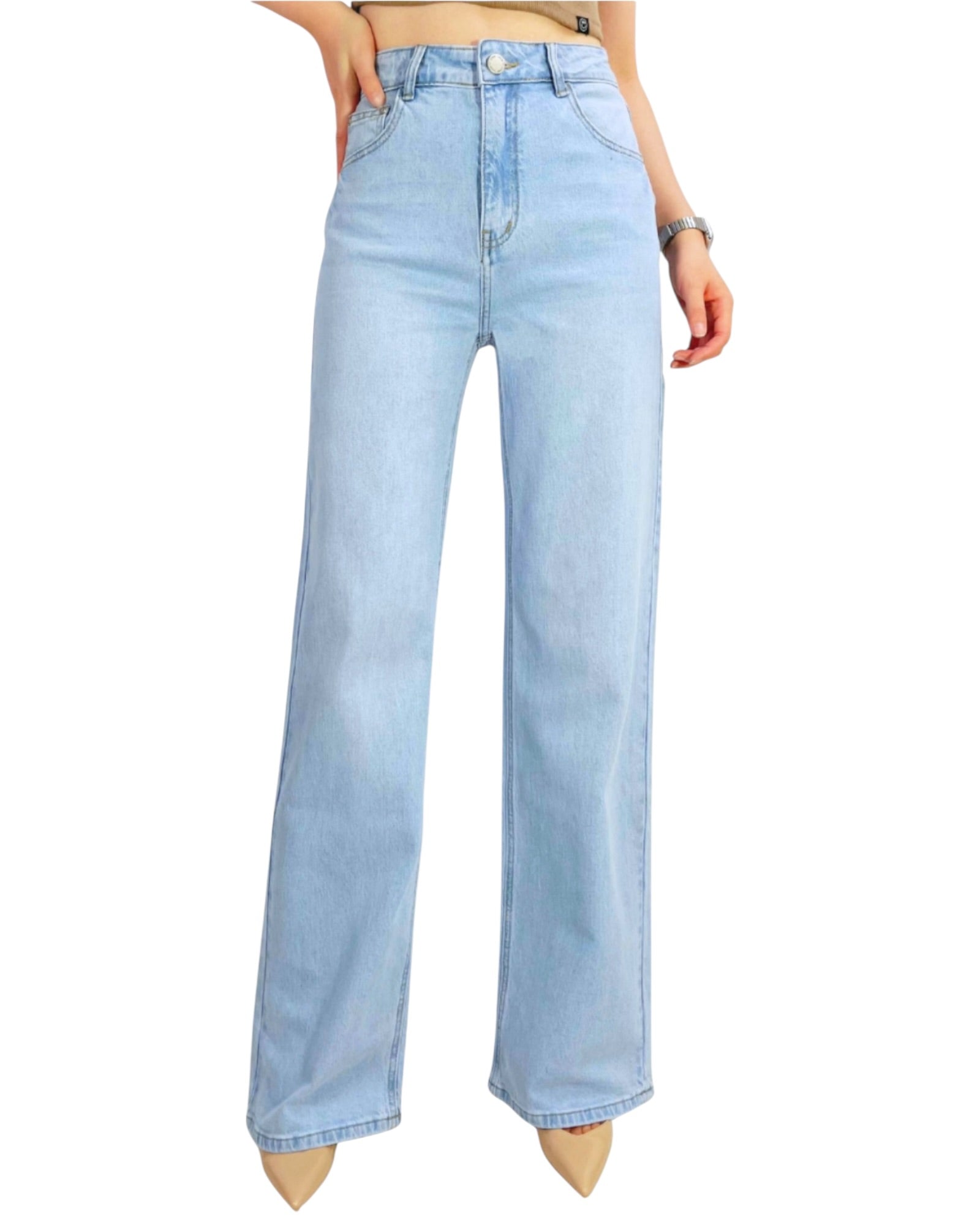 'Andie' High Waist Straight Leg Jeans