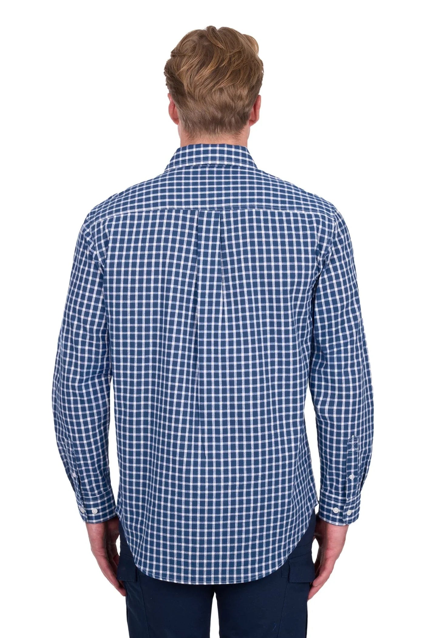 ‘Alden' Longsleeve Shirt - Navy/White