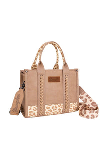 Wrangler Leopard Print Crossbody Bag - Taupe