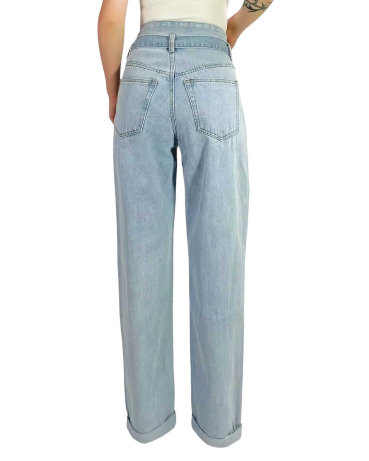 'Jane' Belted Waist Jeans