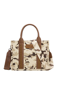 Wrangler Camo Print Crossbody Bag - Tan