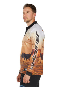 Mens 'Helicopter' Longsleeve Fishing Shirt