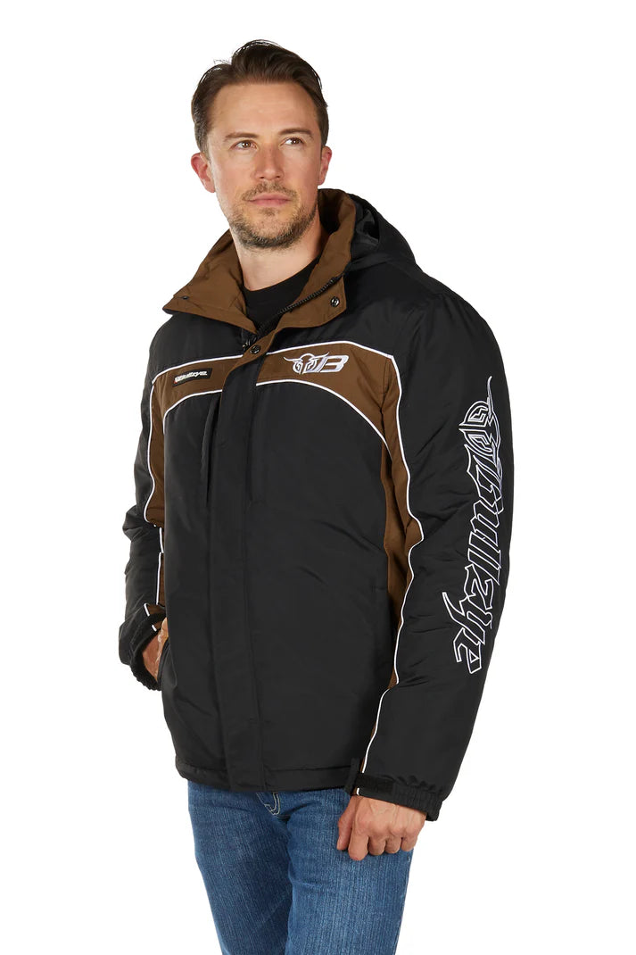 Mens Waterproof Bazooka Jacket - Black & Tan