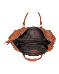 'Outback' Cowhide Weekender Duffle Bag - Tan