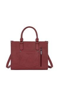 Wrangler ‘Cilia’ Crossbody Tote Bag - Burgundy