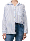 'Elly' Stripe Shirt - Blue