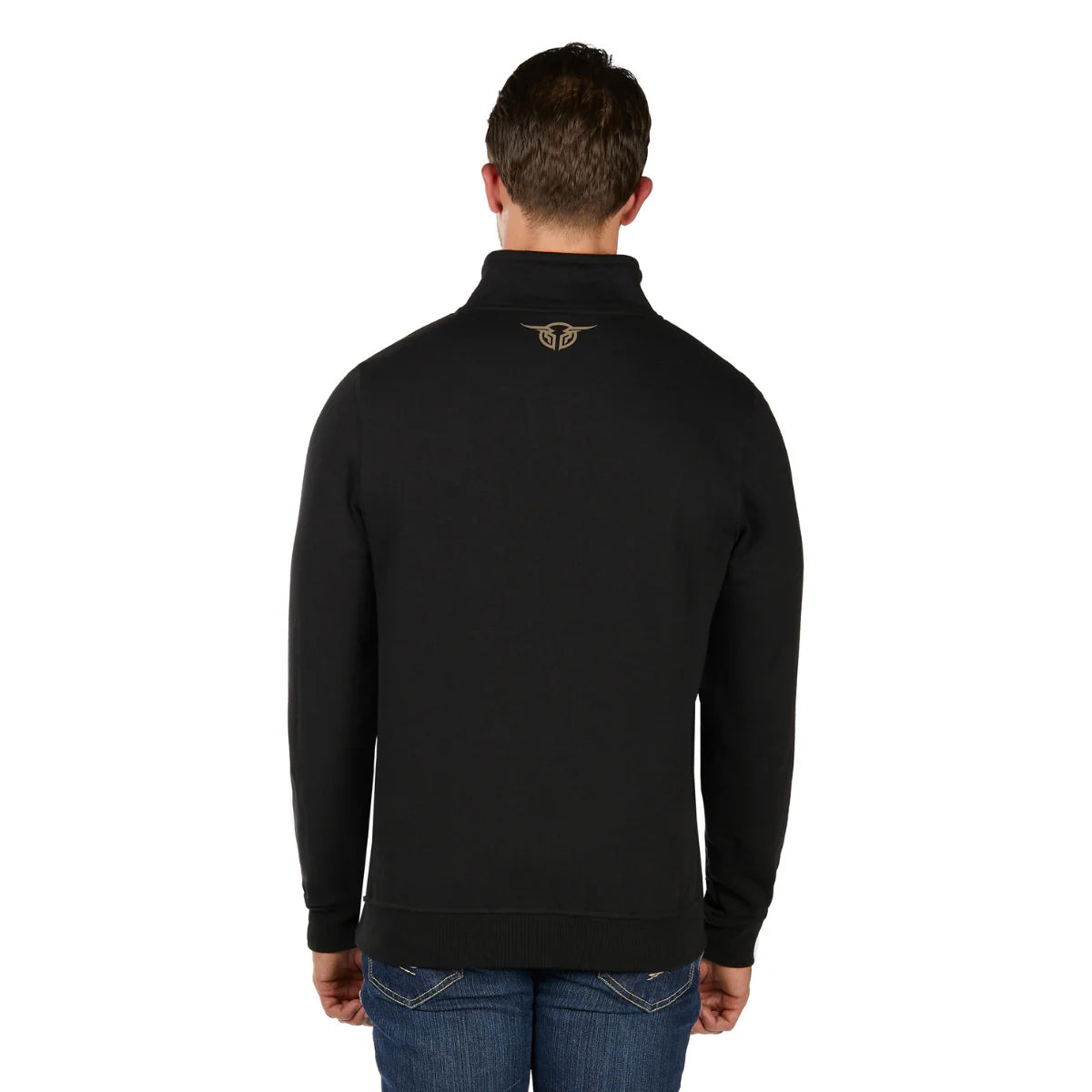 Mens Logo 1/4 Zip Pullover - Black