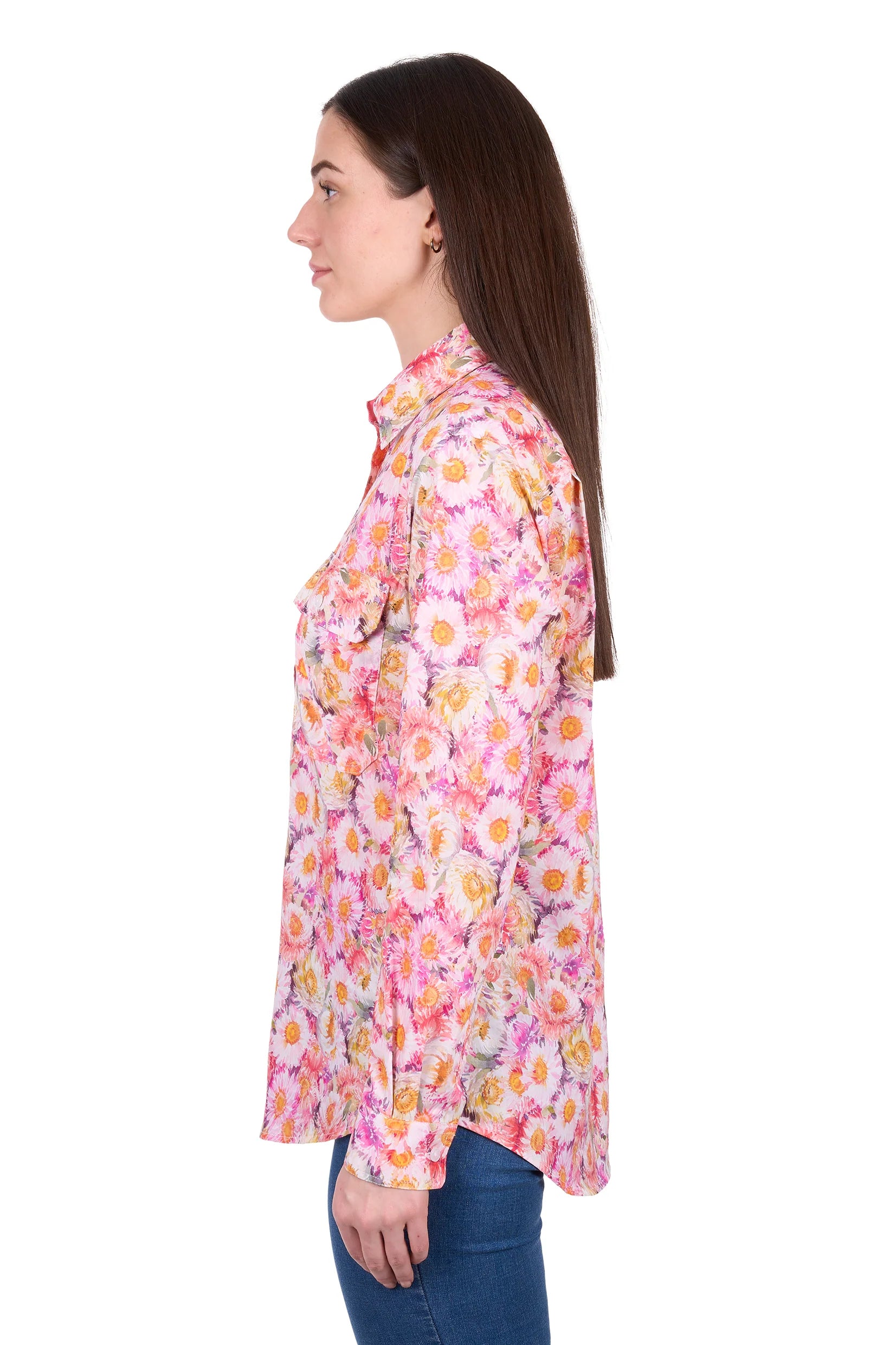 ‘Samira’ Half Placket Longsleeve Shirt