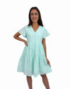 'Gypsy' Cotton Dress - Mint