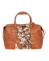 'Outback' Cowhide Weekender Duffle Bag - Tan