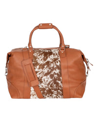 'Outback' Cowhide Weekender Duffle Bag - Tan