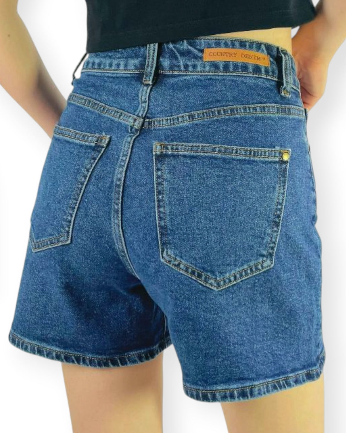 ‘Belle' Denim Shorts - Dark