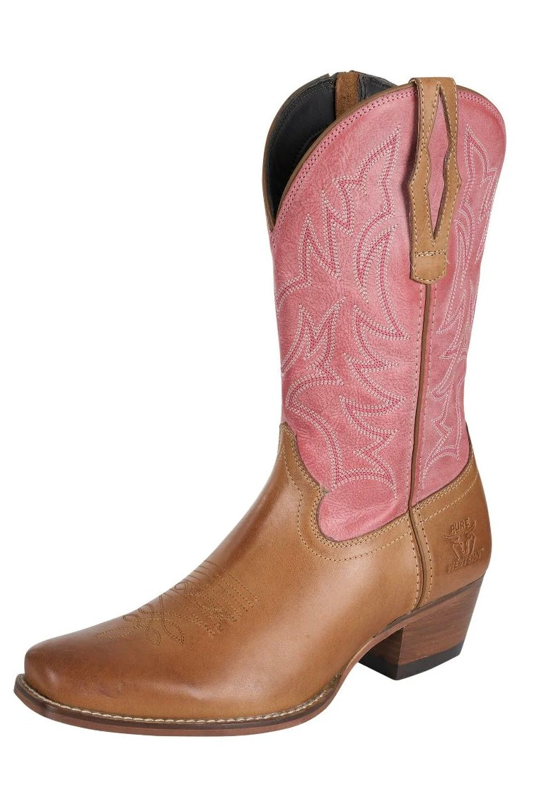 Womens 'Pioneer' Boot - Honey/Powder