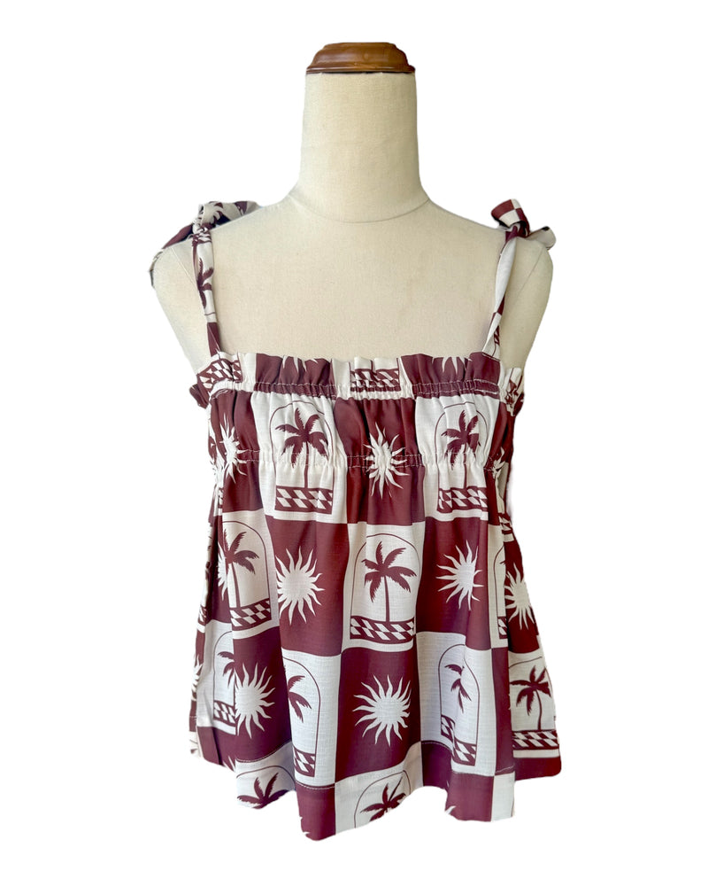 'Cheyenne' Tie Sleeve Top