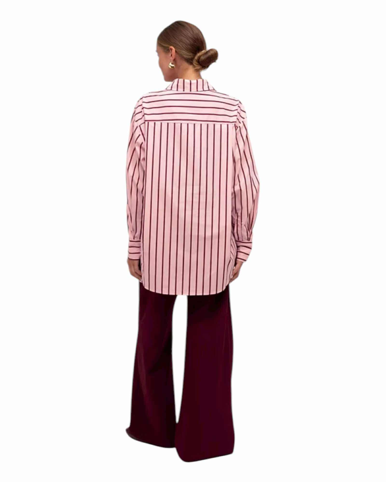 ‘Millie' Stripe Shirt - Pink