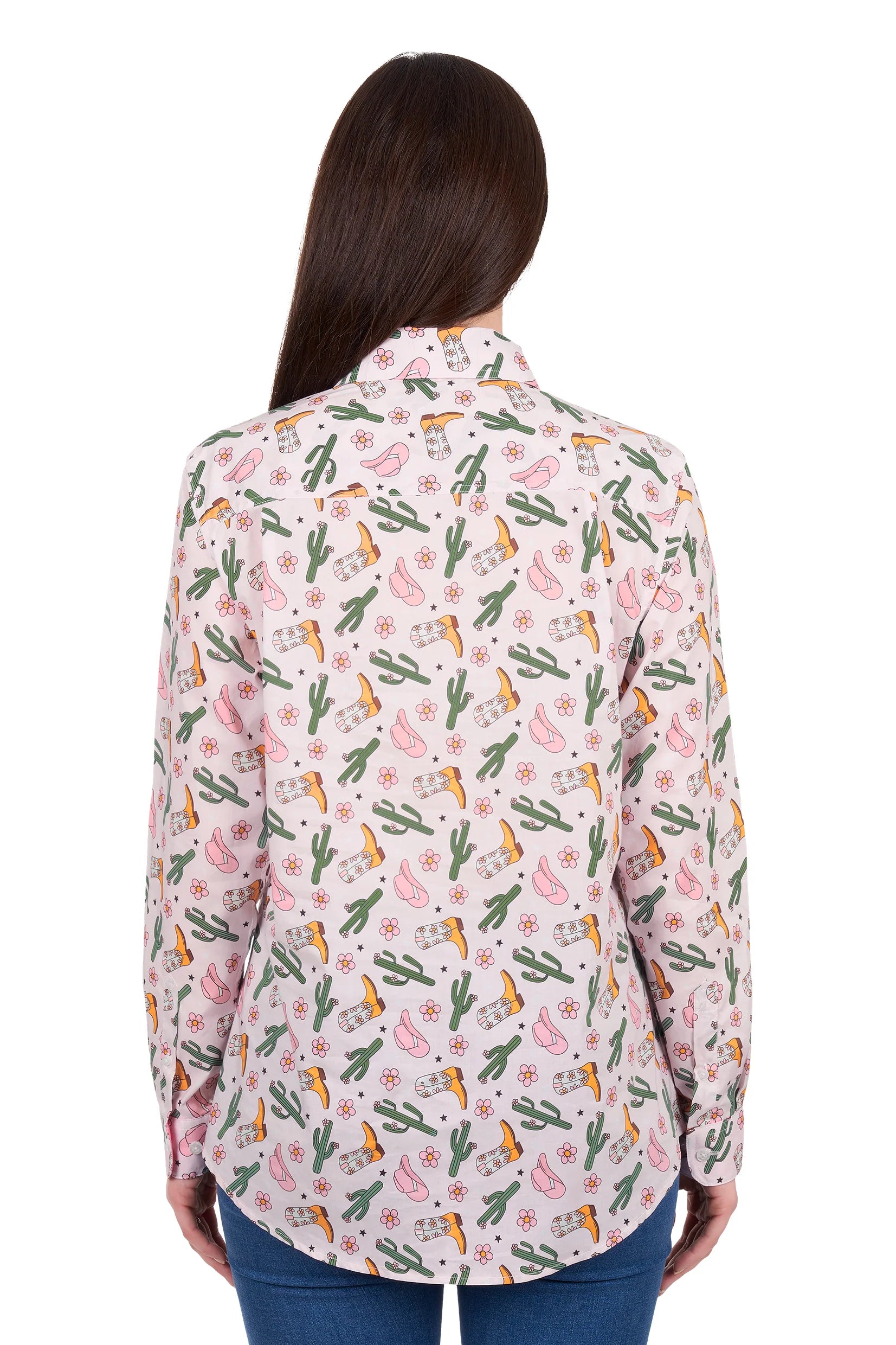 ‘Cleo' Half Placket Longsleeve Shirt