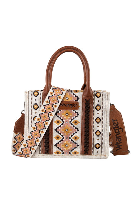 Wrangler Aztec Southwestern Crossbody Bag - Natural